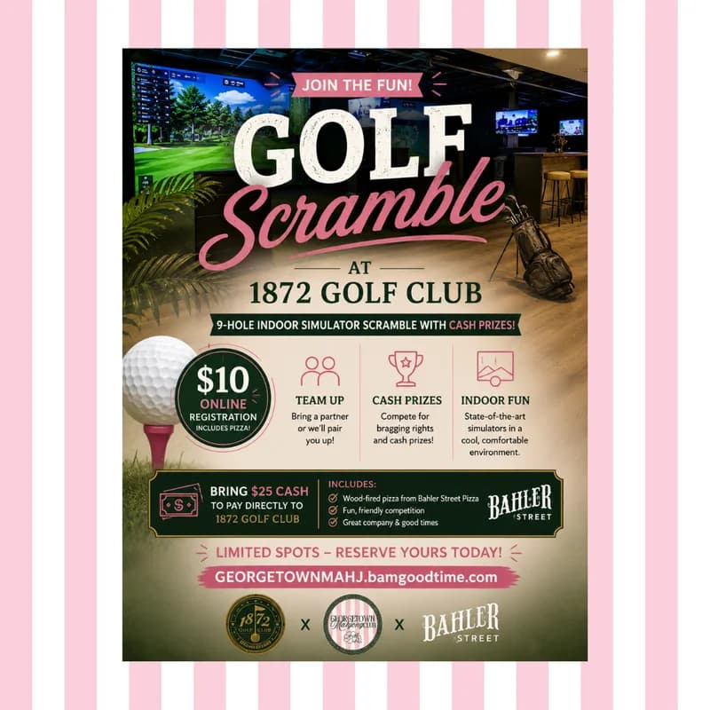 Golf Scramble | Mahjong & Mulligans at 1872 Golf Club